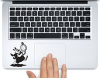 White Rabbit Alice in Wonderland Printed Trackpad Clear Vinyl Decal Sticker Compatible with Apple MacBook Pro Air 11" 12" 13" 15" All Years Laptop Trackpad Keyboard (11 " Macbook Air)