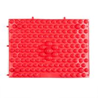 1Piece Acupressure Foot Mats, Foot Massage Pad Foot Reflexology Walking Massage Mat for Pain Relief, Simulate Blood Circulation 29 x 39 cm (Red)