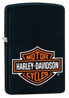 Black Matte, HD Logo (ZI218HDH252) Category: Harley-Davidson Zippo Lighters