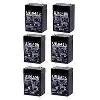 Universal Power Group 6V 4.5AH Replacement Battery for Panasonic LC-R064R5P, LC-R064R2P - 6 Pack