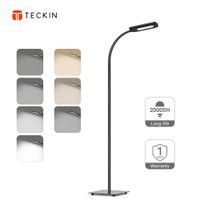 Floor Lamp, LED Floor Light, TECKIN Reading Standing Lamp Dimmable for Living Room Bedroom, Long Lifespan High Lumens Touch Control Floor Light, 3 Color Temperatures, 4 Level Brightness