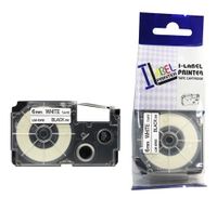 LM Tapes - Casio KL-430 6mm Black on White Compatible Label Tape for Casio KL430 EZ Label Printer