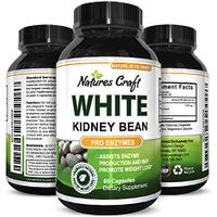 Pure White Kidney Bean Extract Carb Blocker – Natural Supplement for Appetite Control & Health – Weight Loss & Energy Pills for Women & Men – Digestive Support Capsules for Fat Loss