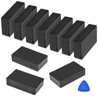 ATPWONZ 10 Pieces Plastic Waterproof Boxes Junction Case Electronics Project Enclosure Compatible with Electronic Project (3.94 × 2.36 × 0.98 Inches) Black