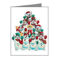 Note Cards (20 Pack) Christmas Stacked Frosty Snowmen