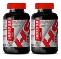 Green Tea for Weight Loss - 300 MG Green Tea Leaf Extract - for Digestive Health (2 Bottles)