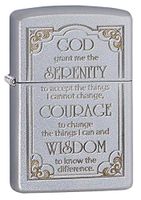 Personalized ZIPPO Lighter Serenity Prayer - Free Engraving (28458)