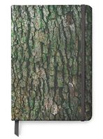 Wood Themed Designs UV Printed on PU Leather A5 Journal Notebook w/Lined Pages