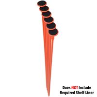 Gun Storage Solutions 6 Rifle Rod Expansion Pack - Gun Rack Rifle Rods, Organize Your Gun Safe, Extra Rifle Rods, (Fabric Sold Separately or in Our Starter Packs) (Orange)