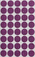 Royal Green Purple Dot Stickers Glitter - 3/4 Diameter 0.75 inch 19mm - Envelope Seals - 200 Pack