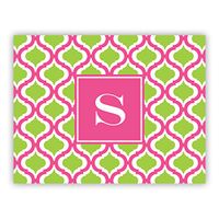 Boatman Geller AZFOLD17-SI-W-M"Letter M" Kate Single Initial Folded Notes