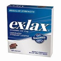ex-lax - Laxative - Chocolate - Tablet - 48 per Box - 15 mg Strength - Sennosides-McK