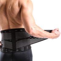 Vital Salveo-Adjustable Germanium and Bamboo Charcoal Lower Back Support Relieve Back Pain, Sciatica C-Fit (XXXX-Large)