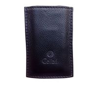 Colibri Black Leather Lighter / Cigar Cutter Holster Case (Large/Tall)