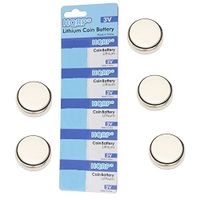 HQRP 5-Pack Battery Compatible with Toyota Camry 2007/2009 / 2010/2011 Smart Key Fob