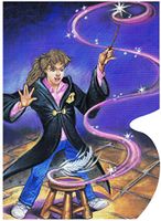 Hermione Granger 'Wingardium Leviosa!' Notecard Kit: 1 Die-Cut Notecard, 1 Envelope, 1 Stamp