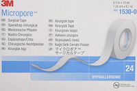 Micropore Surgical Tape, White, 1.25 cm X 9.1m, 24Count