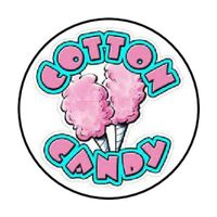 HotSaleStore Sticker Seals 48 Pink Cotton Candy Envelope Seals Labels Stickers 1.2" Round
