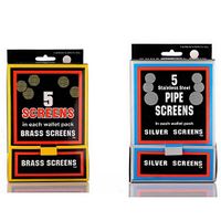 Pipe Screens 2 Boxes of Smoking Pipe Screen Filter Stainless Steel Gauzes Pipe Screen Filter for Smoking Pipes 1 Golden + 1 Silver