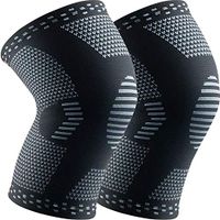 HOPEFORTH 2 Pack Knee Brace Compression Sleeve Support for Running,Jogging,Arthritis,ACL,Biking,Meniscus Tear,Sports,Basketball,Gym,Joint Pain Relief and Faster Injury Recovery