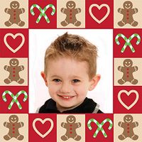 Christmas Custom Gift Wrap | Personalized Photo Gift Wrapping Paper (18 Foot Roll, Gingerbread)
