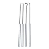 Pick and Hook Set, Steel, 6-5/16in.L, 4 pcs