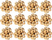 Decorative Confetti Gift Bows, Medium, Metallic Gold (12/pkg) Pkg/1
