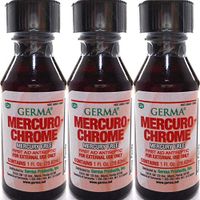 MercuroChrome Antiseptic 1oz Prevent infection in cuts, scrapes and burns QTY-3