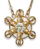 Buddha Maitreya The Christ Shambhala Star in 24K Gold Plate- Shambhala Healing Tool to Wear