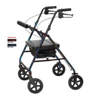 ProBasics Flame Finish Bariatric Rollator with Loop Brakes (Flame Red)