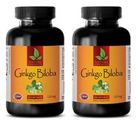 Anti inflammatory auto Immune Supplement - Ginkgo BILOBA 120MG - Natural Extract - Wellness Herbal Resistance - 2 Bottles (100 Capsules)