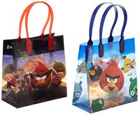 Angry Birds Party Favor Goodie Gift Bag - 6" Small Size (12 Packs)