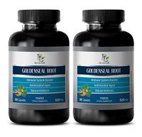 Energy Supplements for Women - GOLDENSEAL Root 520MG - goldenseal Supplements - 2 Bottles (120 Capsules)