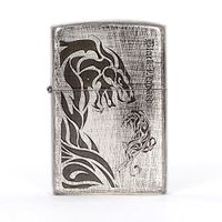 Zippo Black Leopard VIN Si Lighter Made in USA / South Korea Version /Genuine