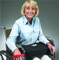 Skil-Care Lift-Off Lap Cushion Wheelchair width: 20"-22" (51 x 56 cm) Dimensions: 24"W x 10"D x 4"H (61 x 25 x 10 cm)