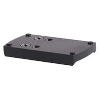TuFok Glock 17 19 22 23 26 27 34 Pistol Mount Red Dot Sight Glock Mounting Plate for Vortex Viper, Venom, Ade Advanced Optics Mount (Black)