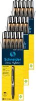 Schneider Xtra Hybrid Rollerball Pens, 0.5mm, Black Ink, 30 Pack (30181)
