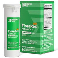 Bruno MD 2 in 1 Probiotic & Multivitamin B & D Complex Capsule -Super Immune Booster 30 Billion C.F.U. Potency Guaranteed Until Expiration - Patented Delay Release, Ideal for Gut & Colon Health