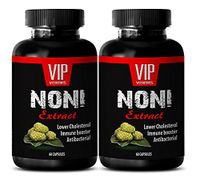 Energy Boost and Focus Supplement - NONI Extract 500MG - Immunity Booster - noni Microbial Defense - 2 Bottles (120 Capsules)