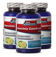 Acai Berry Weight Loss Formula - Garcinia Cambogia 1300 - Weight Loss Fat Burning Pills (3 Bottles 180 Capsules)