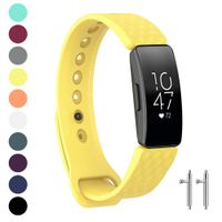 Watbro Compatible with Fitbit Inspire HR Bands/Fitbit Inspire Band, Adjustable Soft Silicone Waterproof Inspire Straps for Women Men Sports Replacement Wristband for Inspire/Inspire HR Fitness Tracker