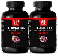 antiaging antioxidant Supplement - ECHINACEA and GOLDENSEAL Root Extract 300MG - Immune Boost - 2 Bottles (120 Capsules)