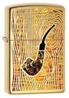 Zippo Pipe Lighter: Fusion Pipe - High Polish Brass 78213