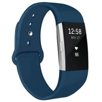 NAHAI Bands Compatible with Fitbit Charge 2, Soft Silicone Replacement Bands Adjustable Sport Wristbands Strap Accessories for Fitbit Charge 2, Women Men, Small, Slate