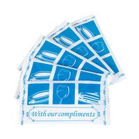 Fresh Towel Individually Wrapped Moist Towelettes - 1 Box of 100 Hand Wipes (7in x 8" Towel Size, White)