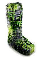 My Recovers Walking Boot Cover for Fracture Boot, Fashion Cover in Green Plaid, Tall Boot, Made in USA, Orthopedic Products Accessories (Extra Small)