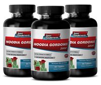 Weight Loss Quick Pills - HOODIA GORDONII Extract - Weight Loss - Natural Appetite SUPPRESSANT - hoodia gordonii - 3 Bottles (180 Tablets)
