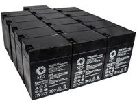 SPS Brand 6V 14 Ah Terminal T1T2 Replacement Battery for Sentry Lite PM695 (16 Pack)
