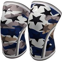 Knee Sleeves (1 Pair), 7mm Thick Compression Knee Braces Offer Strong Support for Weightlifting | Cross Training | Powerlifting | Bodybuilding | Squats | Gym and Other Sports (Large, Star Camo)