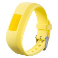 HYWRDYB Colorful Replacement Bands for Garmin Vivofit JR/Vivofit 3,Soft Silicone Straps Wristbands for Kids with Secure Watch Buckle(fits 5.0~7.05 inch Wrists) (Yellow)